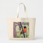 Animal Bird Baltimore Oriole Large Tote Bag at Zazzle