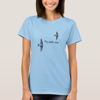 Animal Bird Tree Swallow And Barn Swallow T-shirt by 16creative at Zazzle
