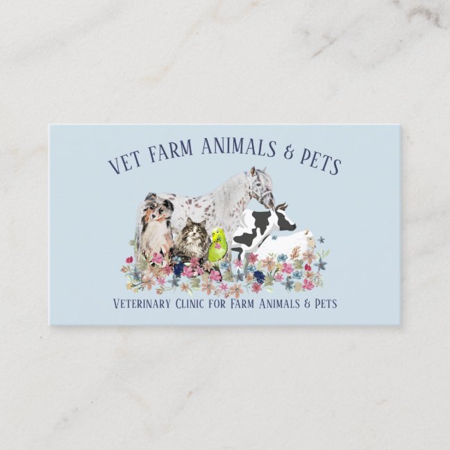 Animal Boarding Service Business Card