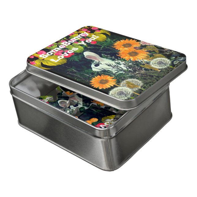 Animal Bunny Rabbit Wildlife  Jigsaw Puzzle (Lid Open)