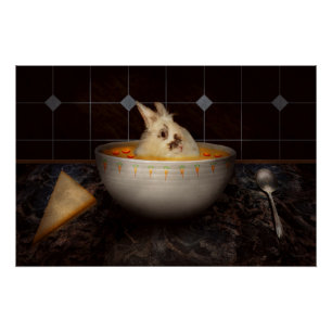 Animal - Bunny - There's a hare in my soup Poster
