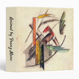 Animal by Franz Marc, Vintage Expressionism Art 3 Ring Binder
