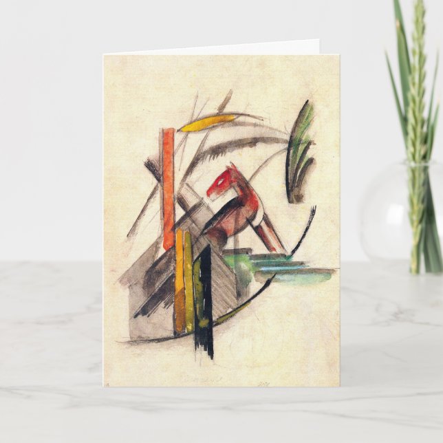 Animal by Franz Marc, Vintage Expressionism Art Card (Front)