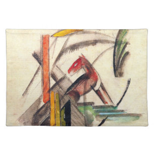 Animal by Franz Marc, Vintage Expressionism Art Cloth Placemat