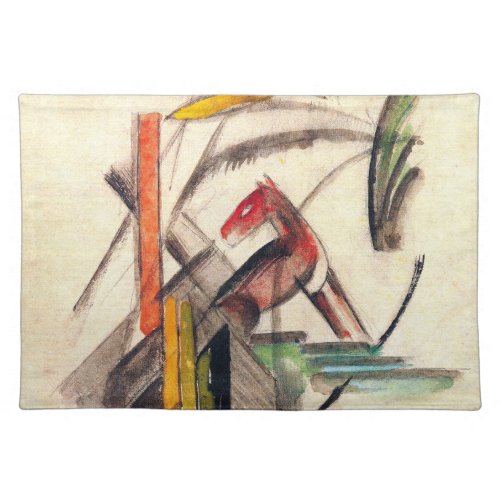 Animal by Franz Marc Vintage Expressionism Art Cloth Placemat