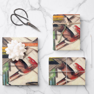 Animal by Franz Marc, Vintage Expressionism Art Wrapping Paper Sheets