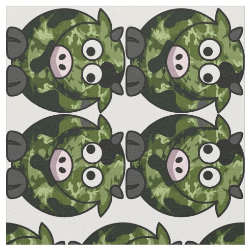 Animal Camouflage Cows Pink Noses Fabric