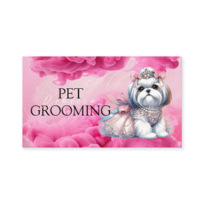 Animal Care Pet Grooming Spa Salon Puppy Business Card