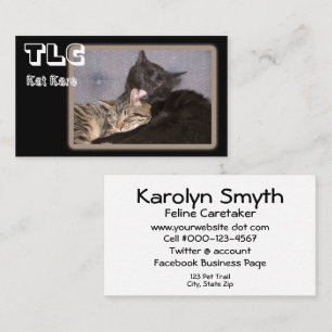 Animal Care Profession Brotherly Love Photo Business Card