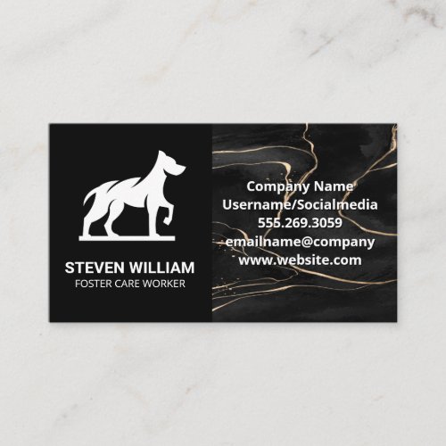 Animal Care  Shelter  Dog Logo Business Card