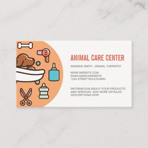 Animal Care Sitting Training Services Business Card