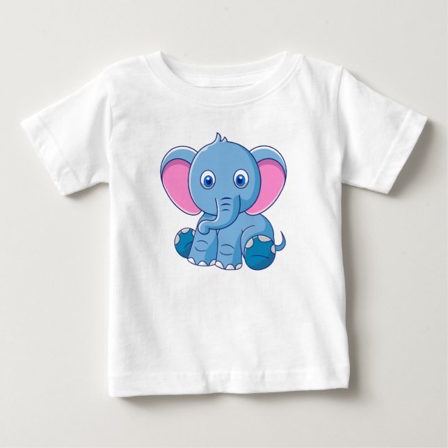 Animal cartoon illustration baby T-Shirt (Front)