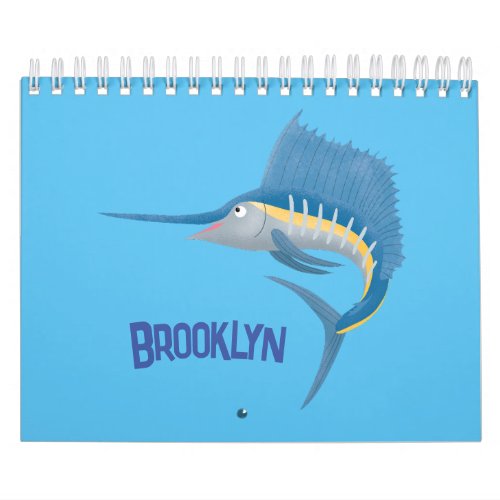 Animal cartoon illustration calendar