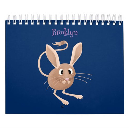 Animal cartoon illustration calendar