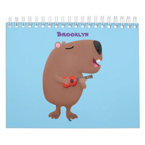 Animal cartoon illustration calendar