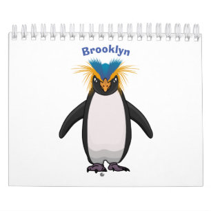 Animal cartoon illustration calendar
