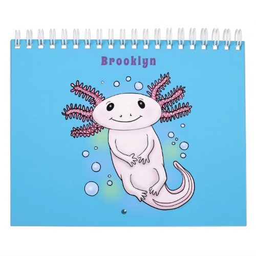 Animal cartoon illustration calendar