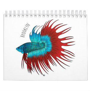 Animal cartoon illustration calendar