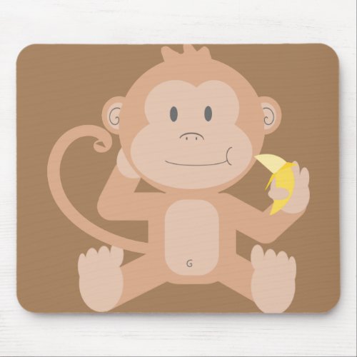 animal cartoon monkey primate mouse pad