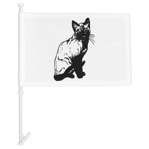 AnimalCatCatsanimalpetcattigerwild catcat  Car Flag