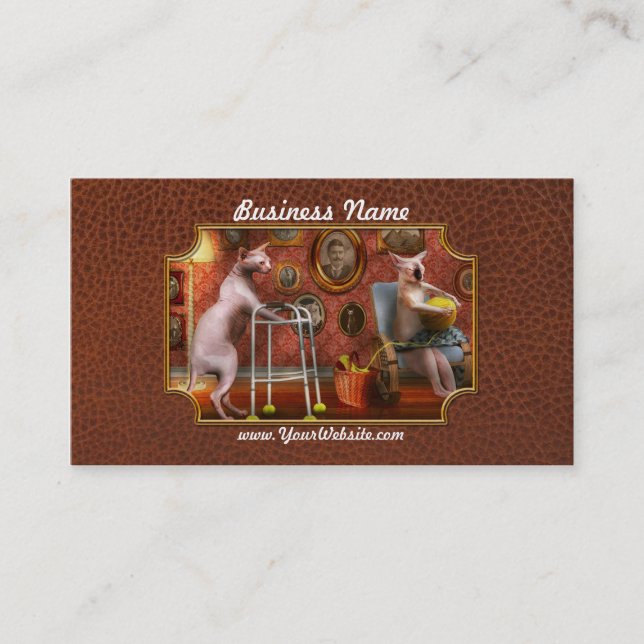Animal - Cat - Retirement home for cats Business Card (Front)