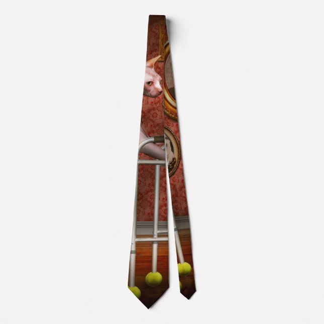 Animal - Cat - Retirement home for cats Neck Tie (Front)
