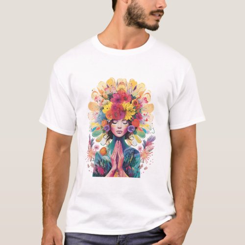 Animal Chakra Alignment _ Rainbow Mandala and Wate T_Shirt