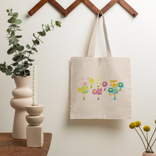 Animal Cheer Squad Tote Bag