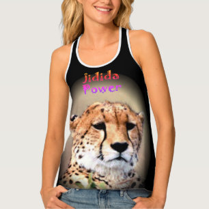 Animal Cheetah Cheetah Power Girl Tank Top