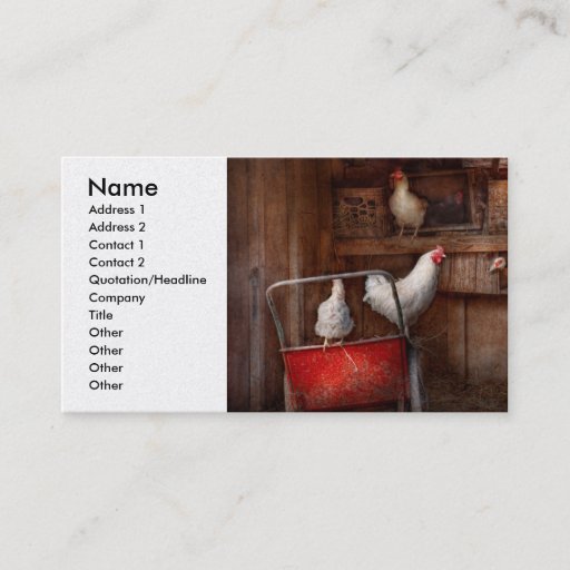 Customizable Animal - Chicken - The duck is a spy Business Card Templates