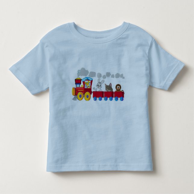 Animal Choo-Choo Train Toddler T-shirt (Front)