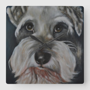 Animal Collection - The Schnauzer Square Wall Clock