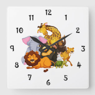 Animal Collection Wall Clock
