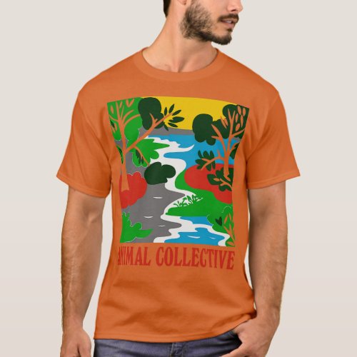 Animal Collective Original Fan Art T_Shirt