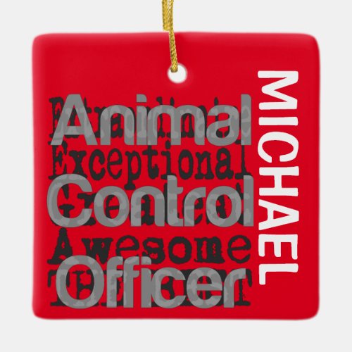 Animal Control Officer Extraordinaire CUSTOM Ceramic Ornament