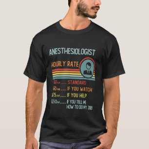 Animal Control Worker Hourly Rate Retro Job Title T-Shirt