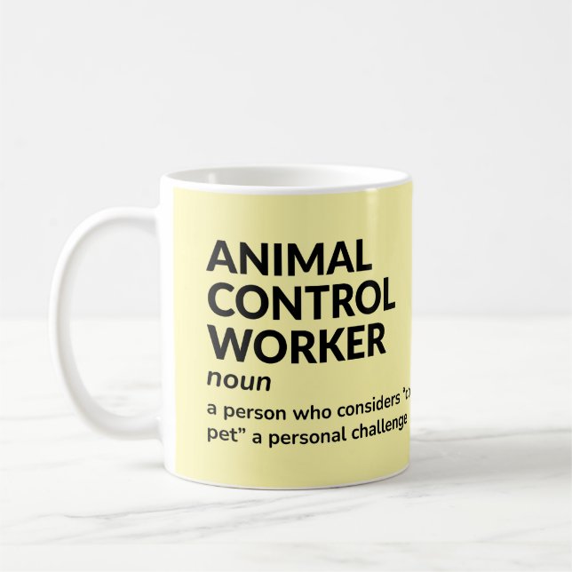 Animal Control Worker Humor Mug (Left)