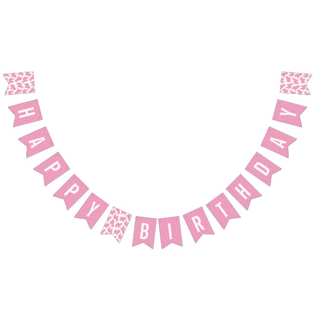 Animal Cookie Birthday Bunting Banner - Magenta (All)