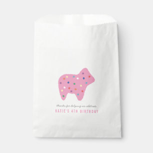 Animal Cookie Birthday Party Favor Bag - Magenta