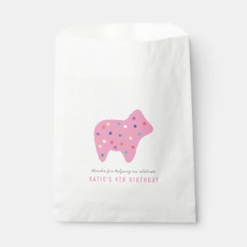 Animal Cookie Birthday Party Favor Bag - Magenta by AmberBarkley at Zazzle