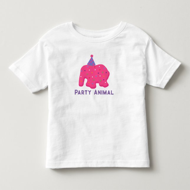 Animal Cookie Birthday Party Toddler T-Shirt (Front)