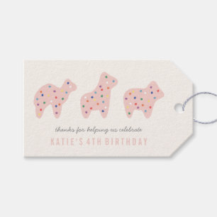 Animal Cookie Gift Tag - Bubblegum
