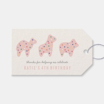 Animal Cookie Gift Tag - Bubblegum by AmberBarkley at Zazzle