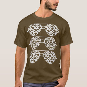 Animal Cow Print Cool Sunglasses Cow Pattern T-Shirt