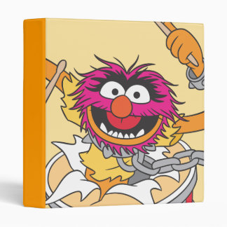 Animal Crashing Through Drums 3 Ring Binder