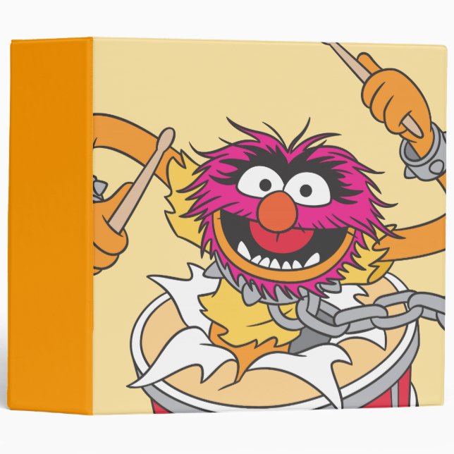 Animal Crashing Through Drums Binder (Front/Spine)