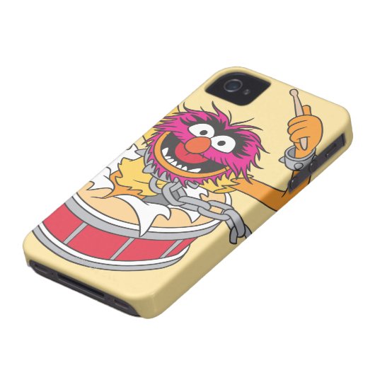 Animal Crashing Through Drums Case-Mate iPhone Case (Bottom)