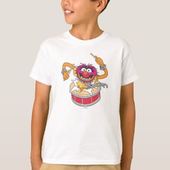 Animal Crashing Through Drums T-shirt by muppets at Zazzle