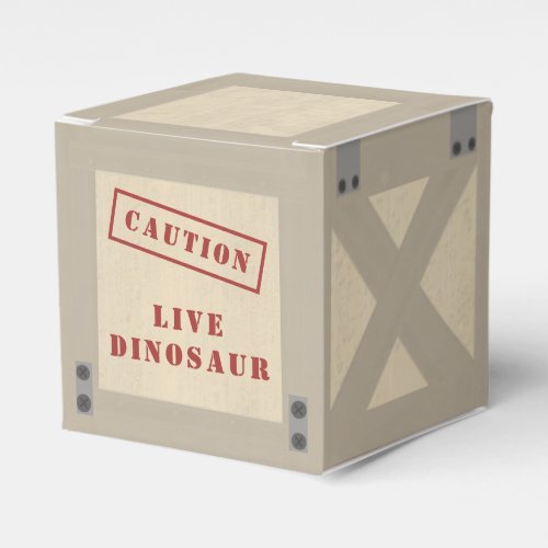 Animal Crate Dinosaur Jurassic Birthday Favor Boxes