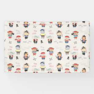 Animal Crew kid Party Pirate Banner